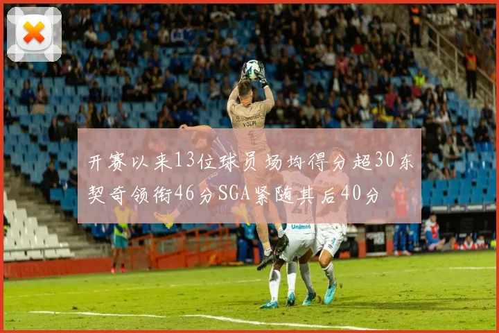 开赛以来13位球员场均得分超30东契奇领衔46分SGA紧随其后40分